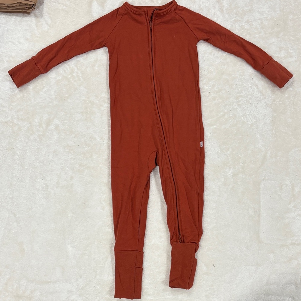 Little Sleepies Warm Rust Bodysuit